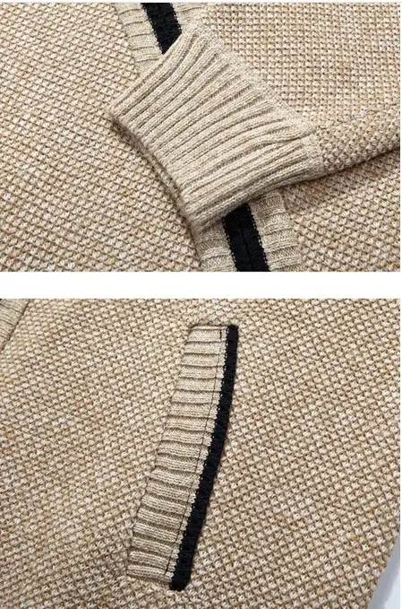 Maroon Fleece Lined Zipper Coat for Men, Durable Warm, Stylish Knitwear — feature 9