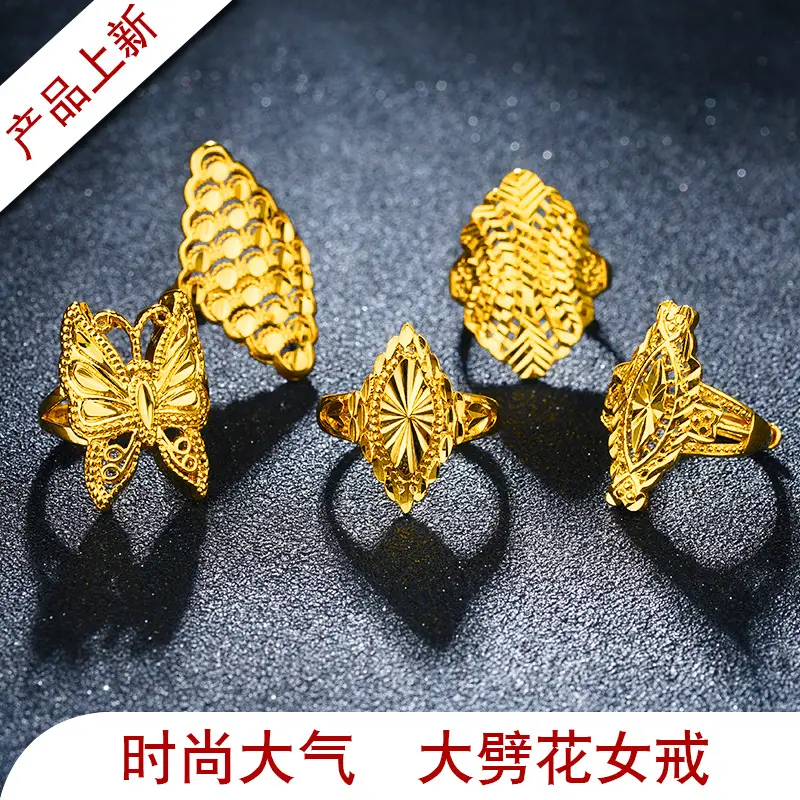 Wholesale Gold Winged Ring for Women, Exaggerated Design, No Fading - Image 7