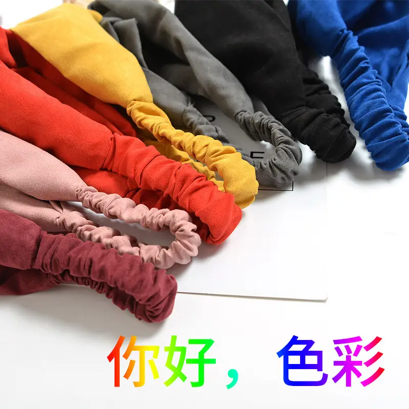 Grey Elastic Cross Hair Band for Women - Image 57
