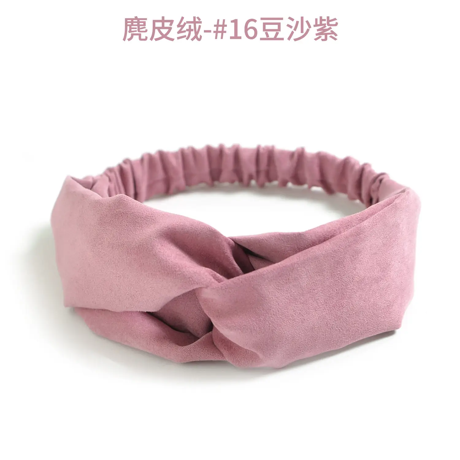 Grey Elastic Cross Hair Band for Women - Image 16