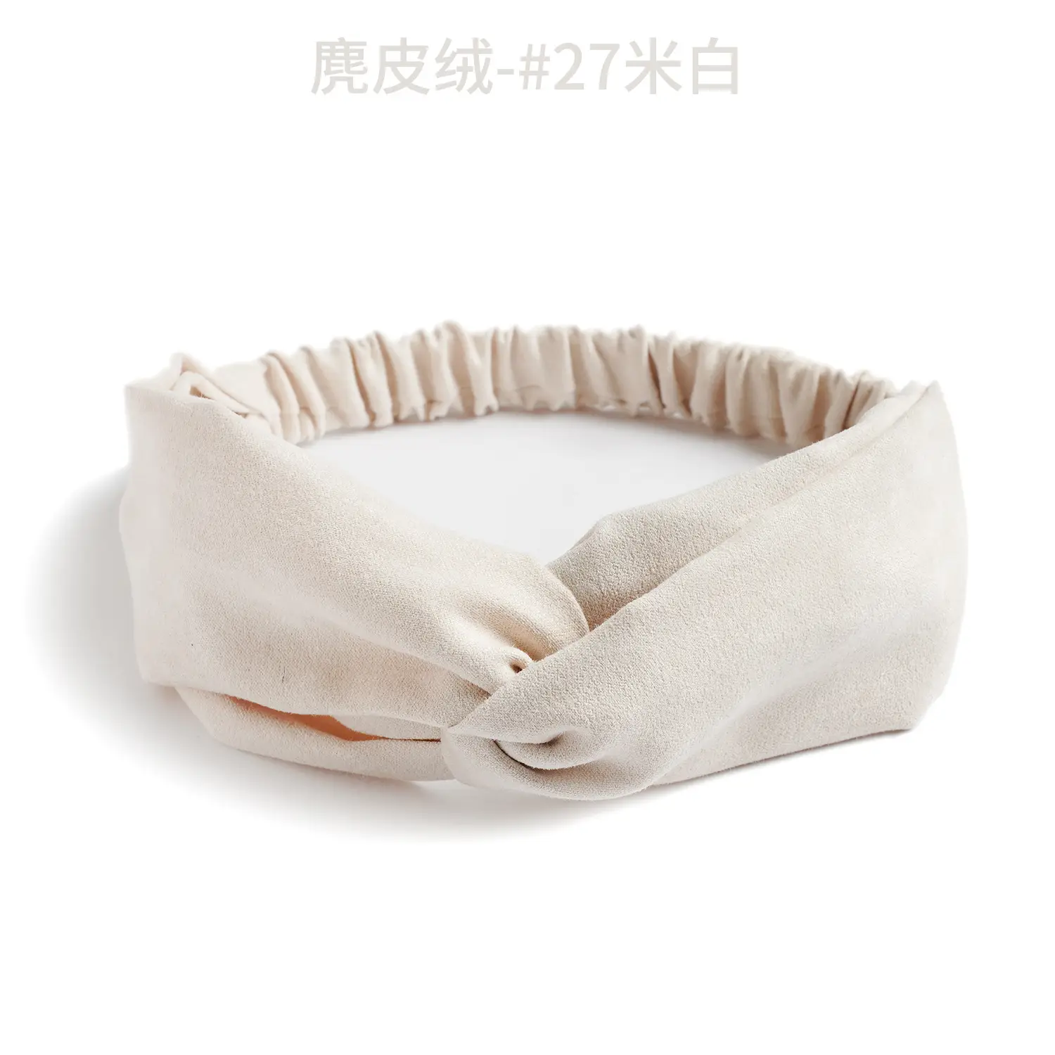 Grey Elastic Cross Hair Band for Women - Image 23