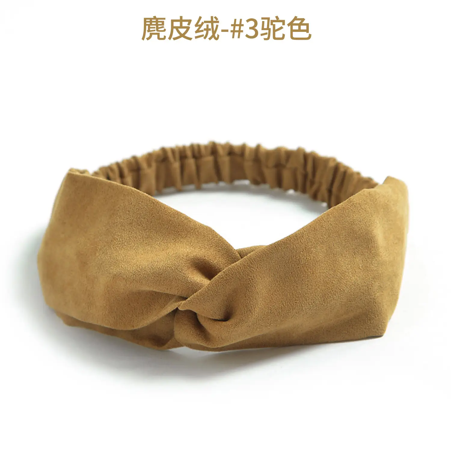 Grey Elastic Cross Hair Band for Women - Image 3