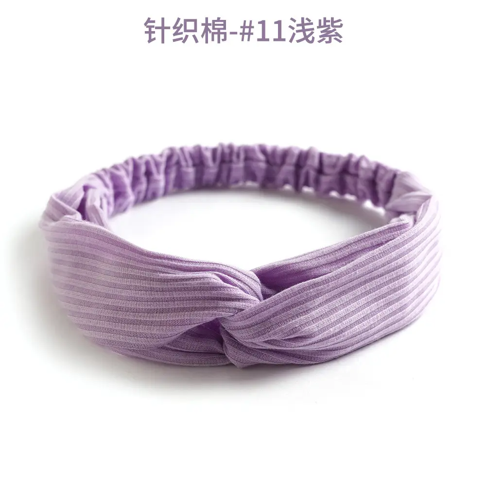 Grey Elastic Cross Hair Band for Women - Image 35