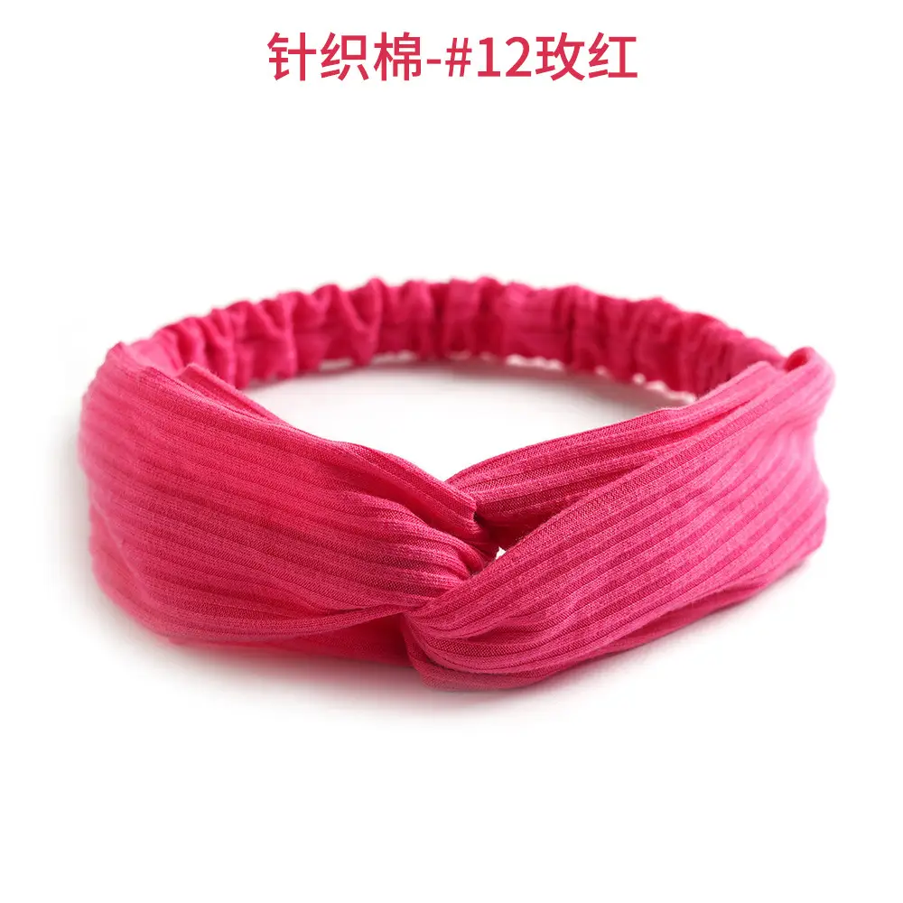 Grey Elastic Cross Hair Band for Women - Image 36