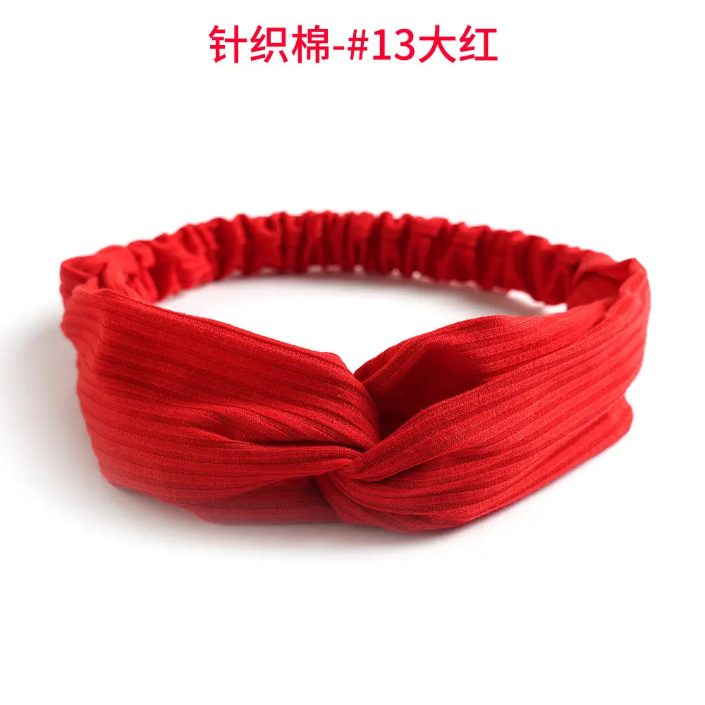 Grey Elastic Cross Hair Band for Women - Image 37