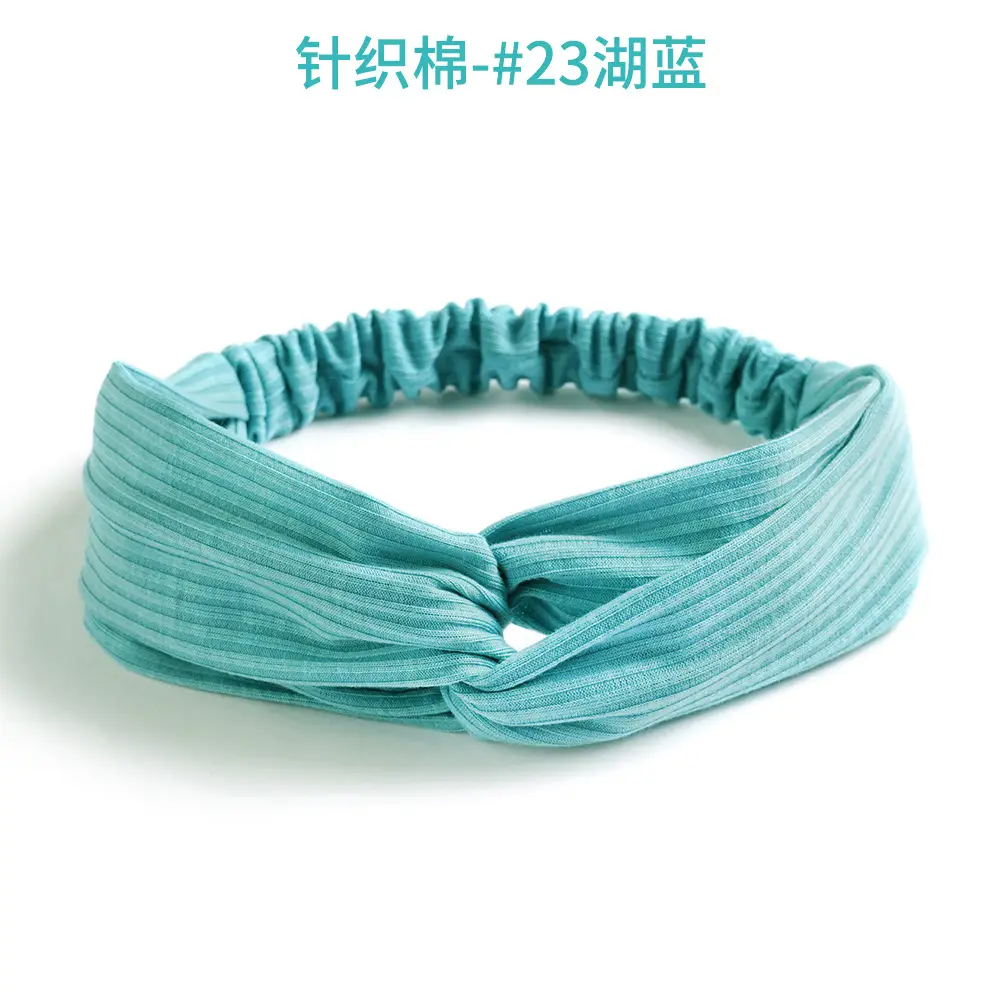 Grey Elastic Cross Hair Band for Women - Image 45
