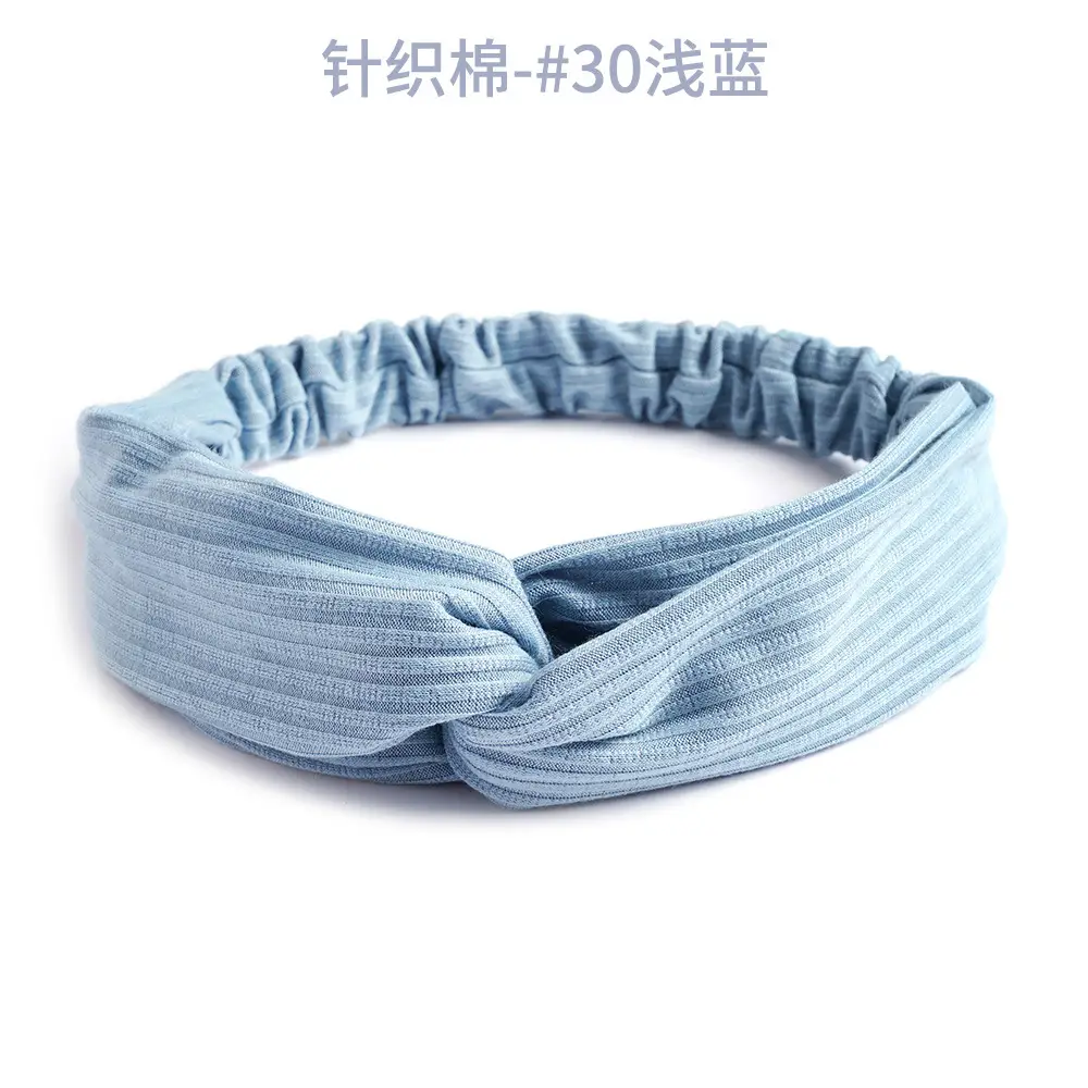 Grey Elastic Cross Hair Band for Women - Image 46