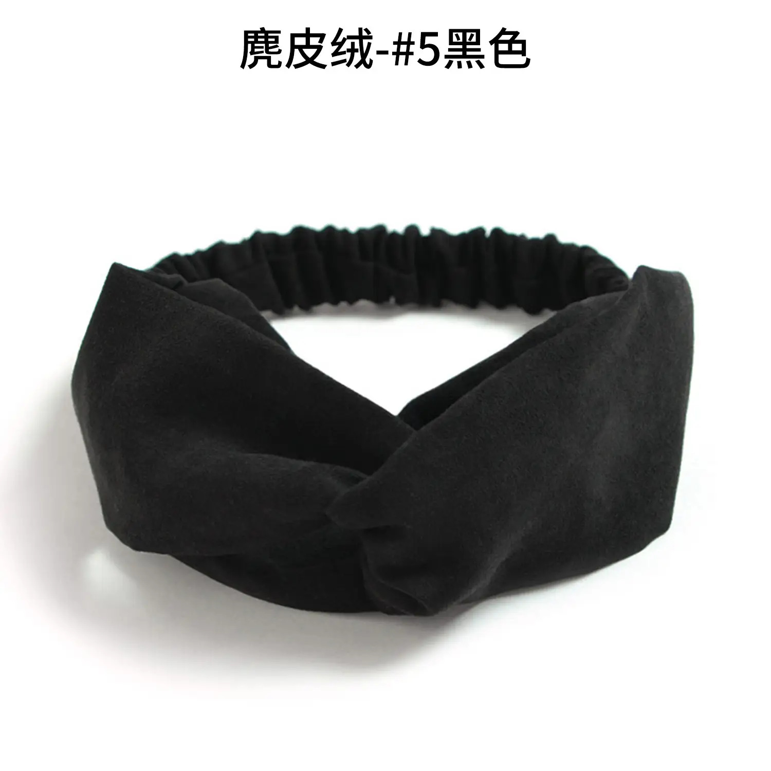 Grey Elastic Cross Hair Band for Women - Image 5