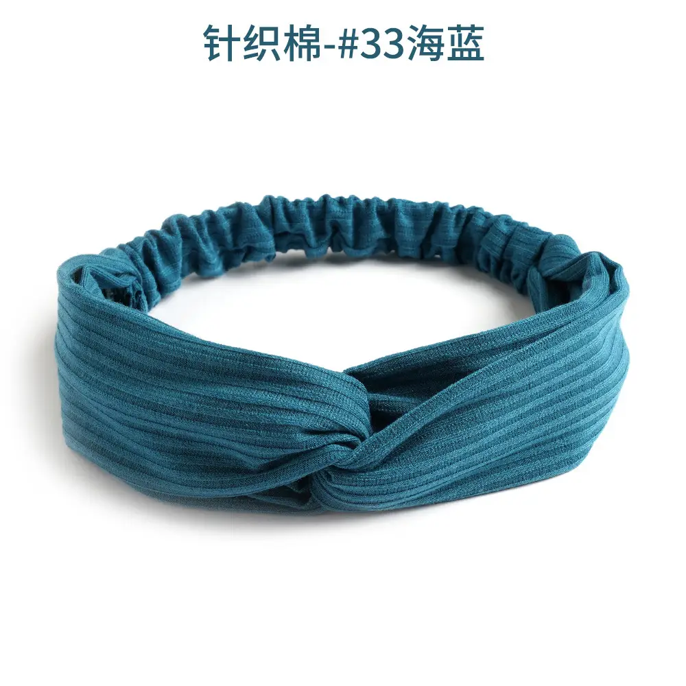 Grey Elastic Cross Hair Band for Women - Image 49