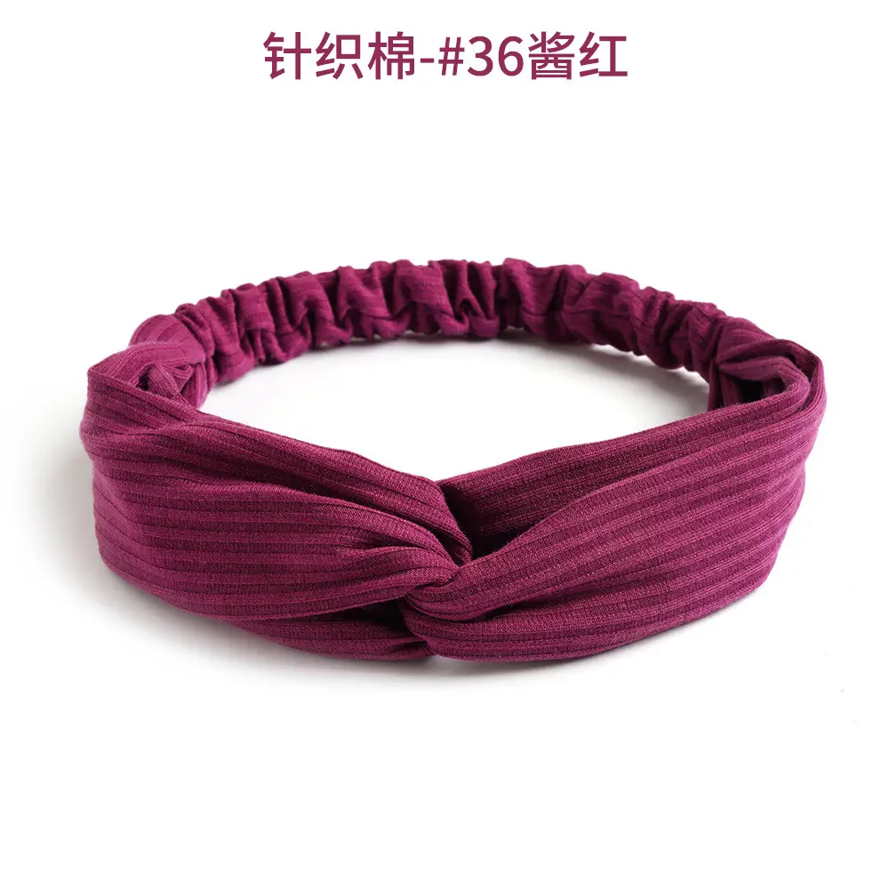 Grey Elastic Cross Hair Band for Women - Image 52