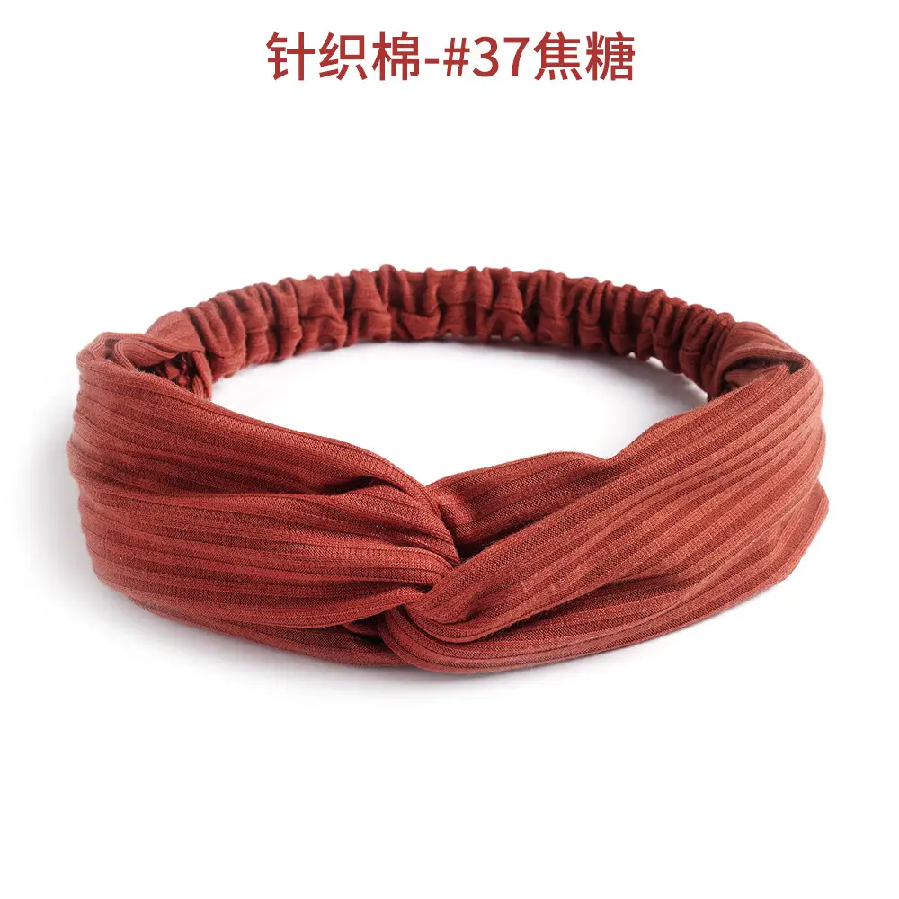 Grey Elastic Cross Hair Band for Women - Image 53