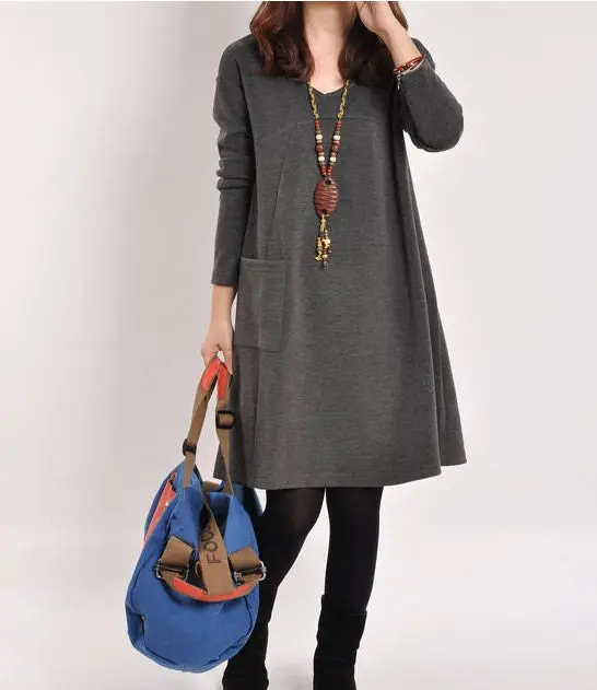 2023 Korean Style Women Loose Skirt Dress Yellow - Image 2