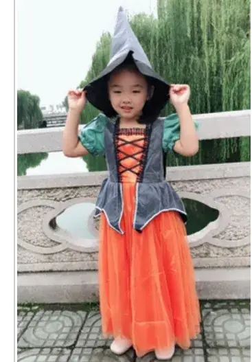 Children's Witch Costume Set for All Saints Festival