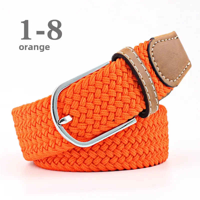 Women's Blue Beige Knitted Belt for Students - Image 21