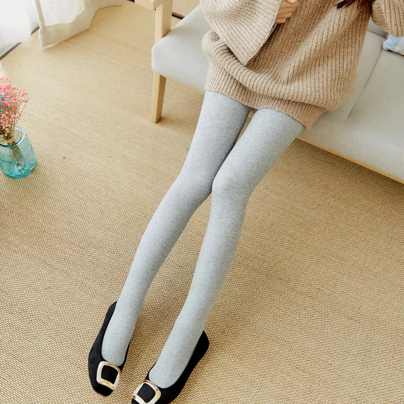 Women Warm Cotton Leggings with Vertical Stripe - Image 3