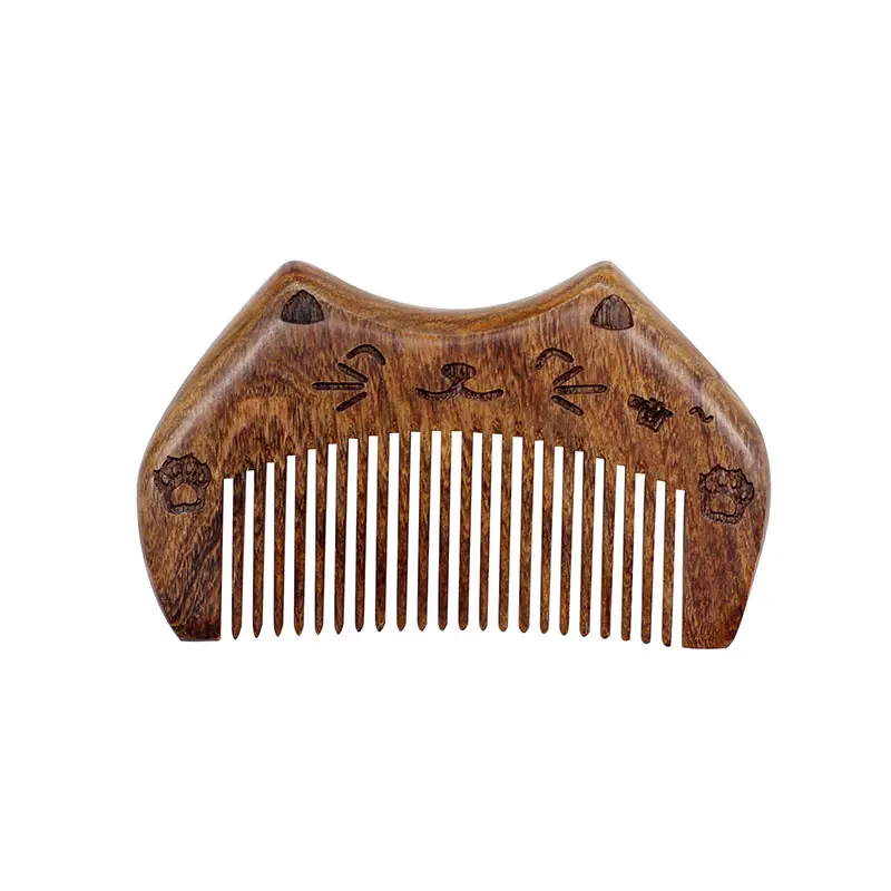 Black Gold Sandalwood Hair Comb 8.5cm - Image 12