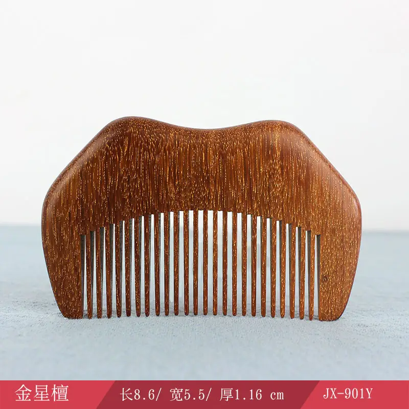Black Gold Sandalwood Hair Comb 8.5cm - Image 5