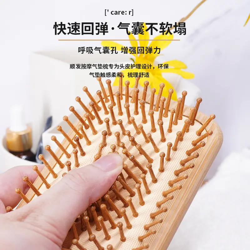 Bamboo Hair Comb for Straight Hair & Anti-Static Care - Image 6