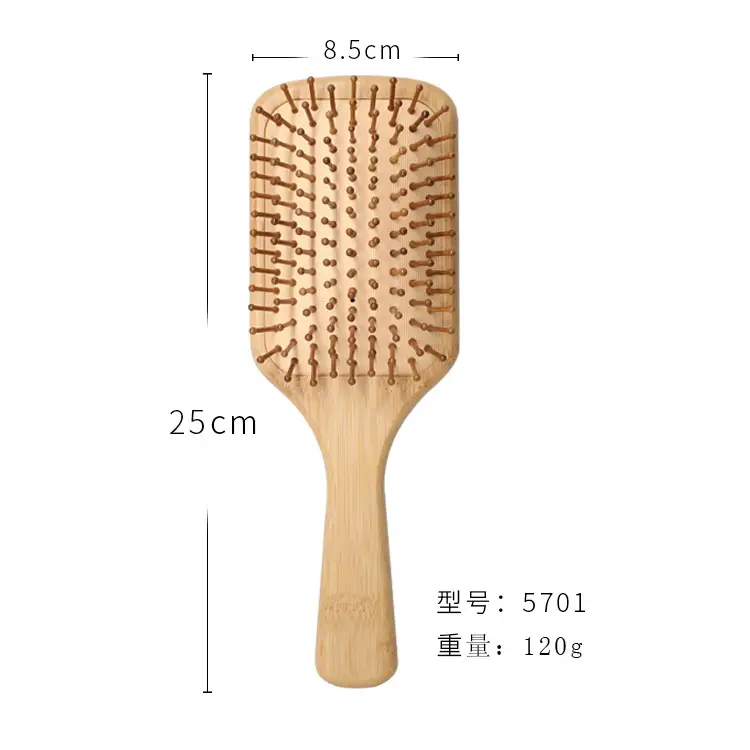 Bamboo Hair Comb for Straight Hair & Anti-Static Care - Image 3