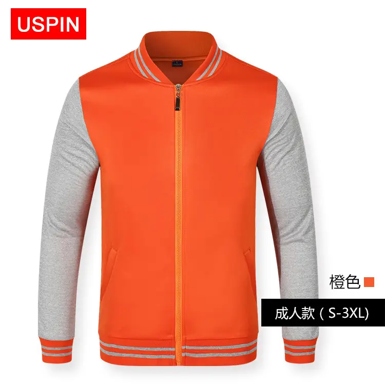 Men Red Full Zip Jacket USPIN S-3XL - Image 4