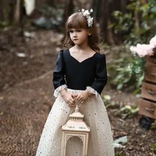 Red Korean Style Lace Princess Dress for Girls — feature 6