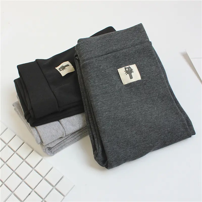 Women Korean Style Cropped Fleece Leggings Set