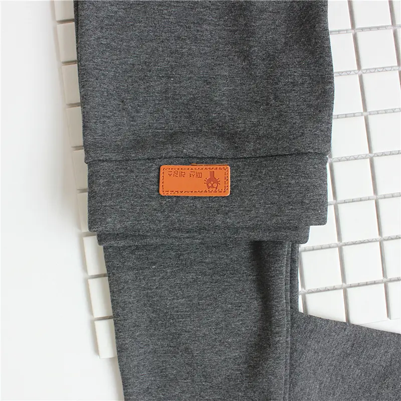 Women Korean Style Cropped Fleece Leggings Set