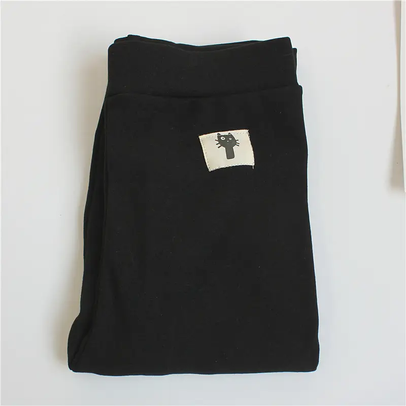 Women Korean Style Cropped Fleece Leggings Set