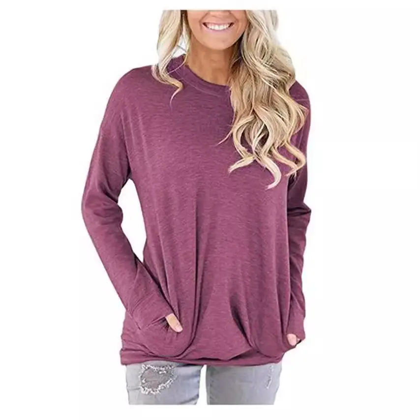 Purple Long Sleeve T-Shirt for Women