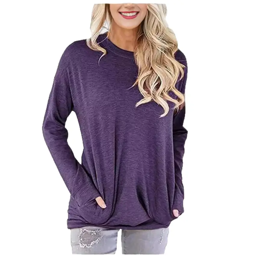Purple Long Sleeve T-Shirt for Women