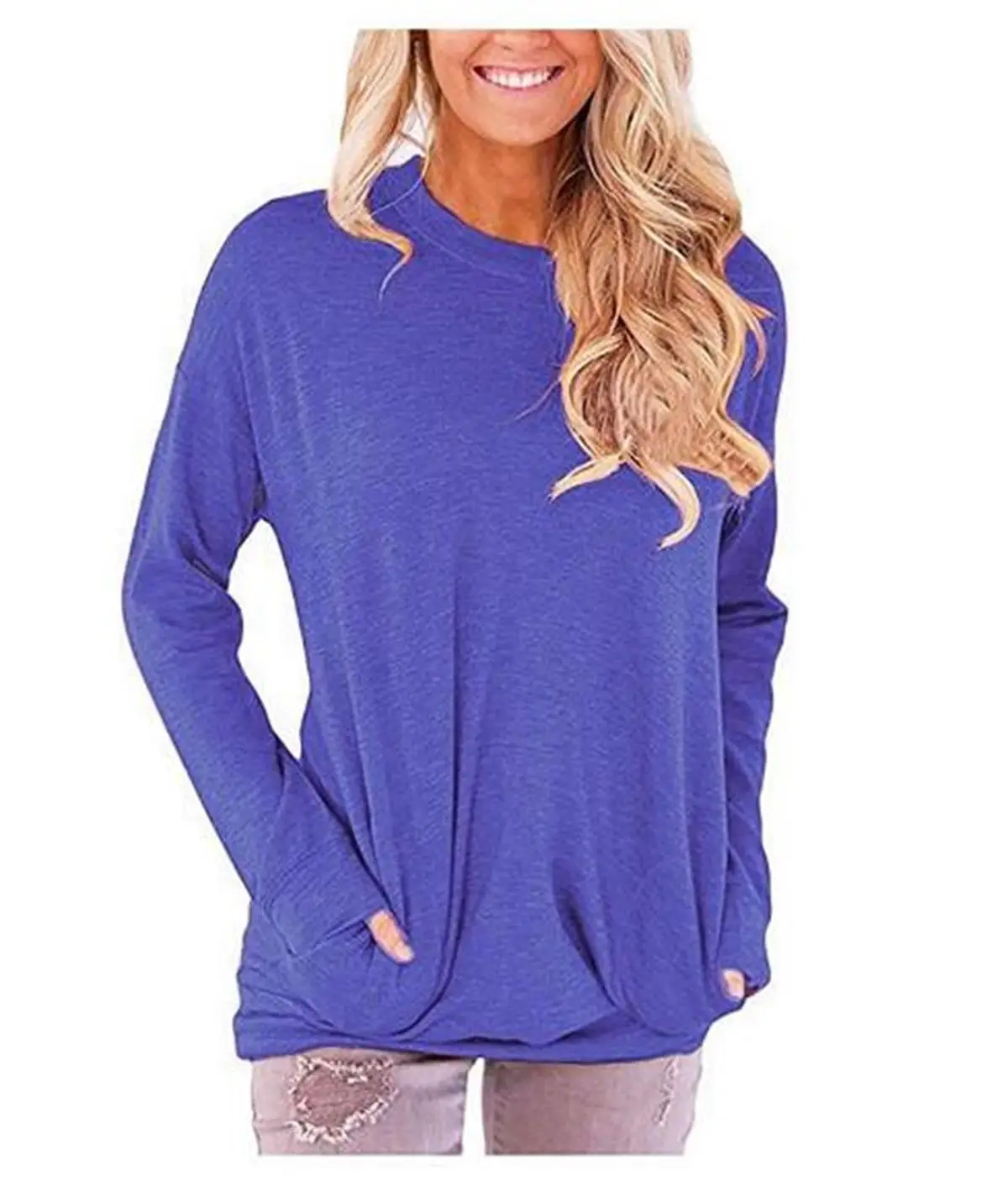 Purple Long Sleeve T-Shirt for Women