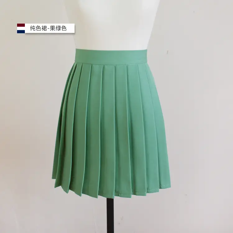 Plus Size Pleated Skirt for Girls Light Blue - Image 11