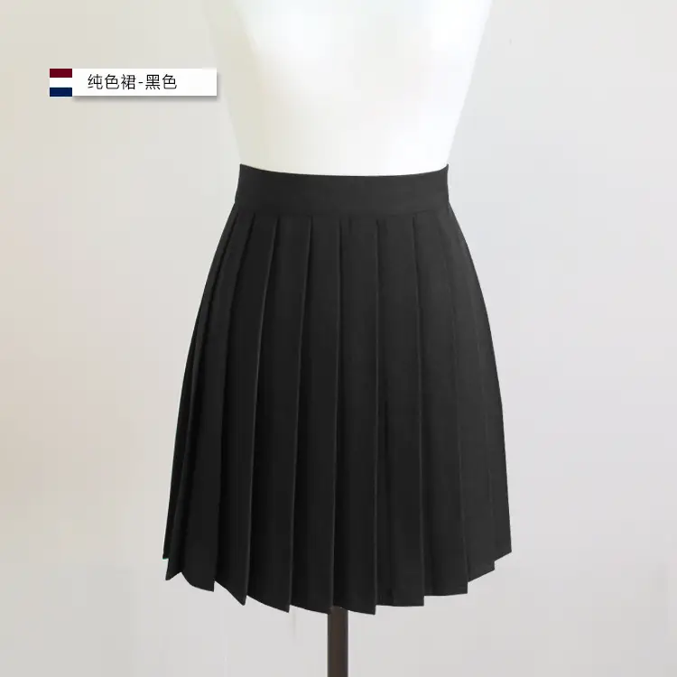 Plus Size Pleated Skirt for Girls Light Blue - Image 3
