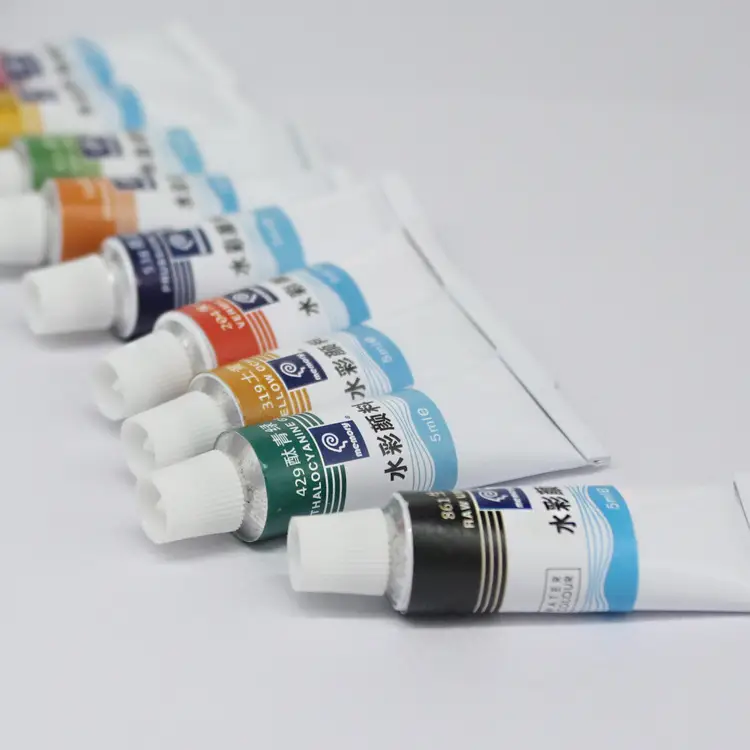 Memories watercolor gouache pigment set 12 24 color 5ml 12ml beginner children painting pigment wholesale