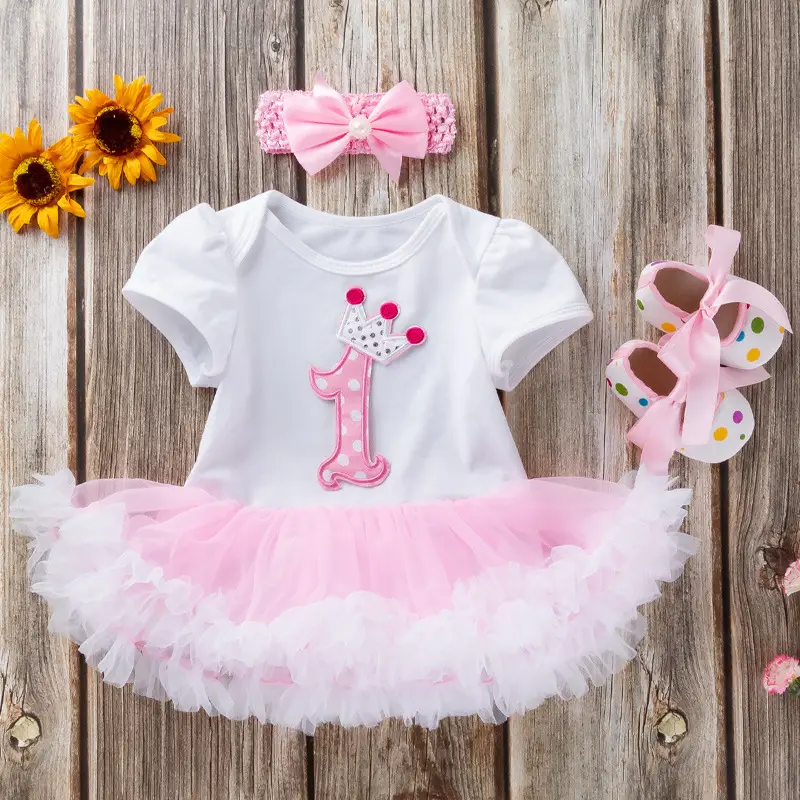 Minnie Mouse Baby Skirt Set Pink Three Piece Set - Image 10