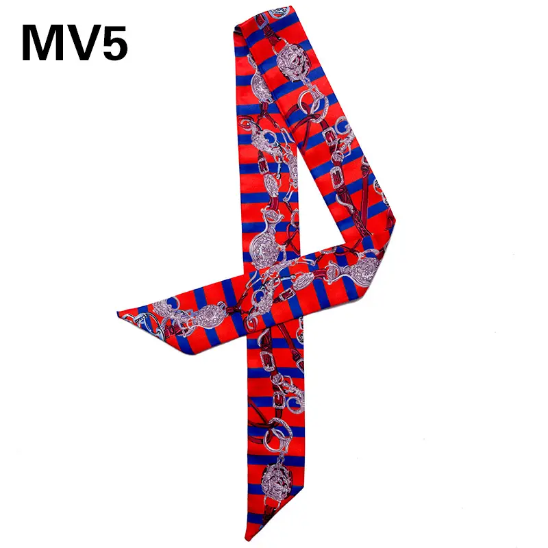 Classic Korean Striped Thin Scarf for Women - Image 5