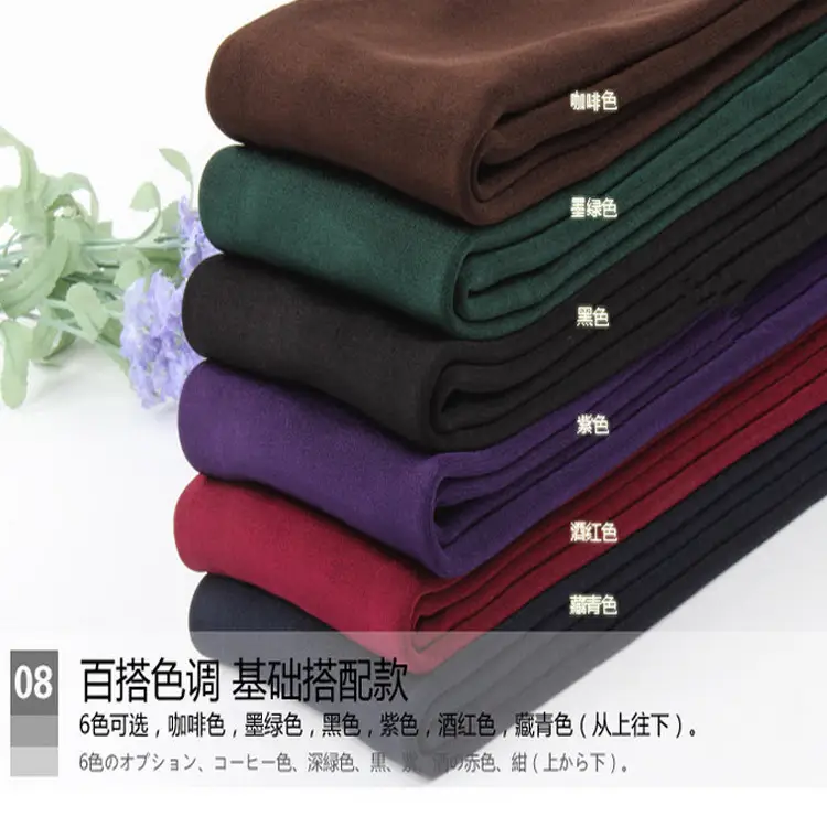 Velvet Knee Pads for Women Green Anti-Pilling Warm Leggings - Image 11