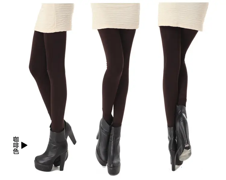 Velvet Knee Pads for Women Green Anti-Pilling Warm Leggings — feature 17