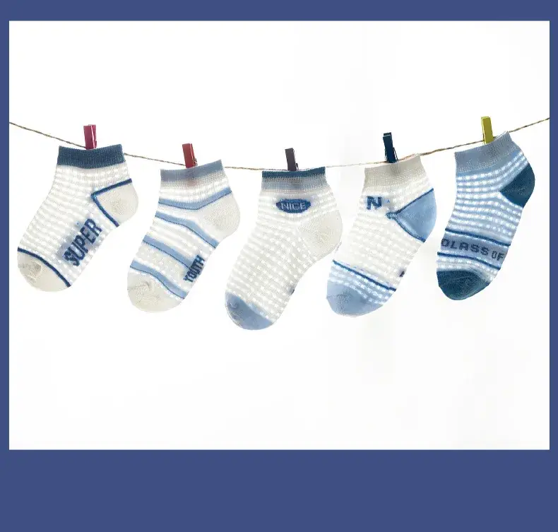 Summer Thin Kids Socks Mesh Cotton Breathable — feature 15