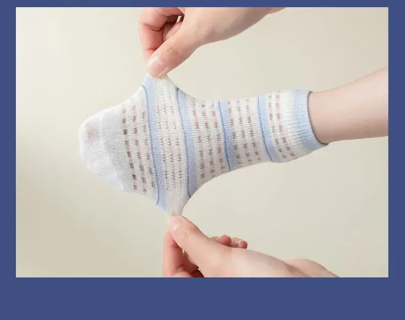 Summer Thin Kids Socks Mesh Cotton Breathable — feature 18