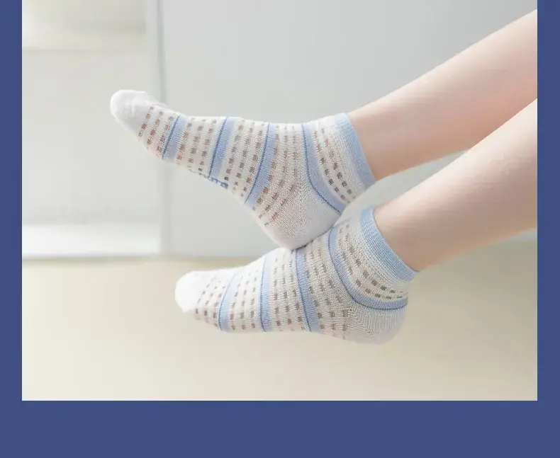 Summer Thin Kids Socks Mesh Cotton Breathable — feature 19