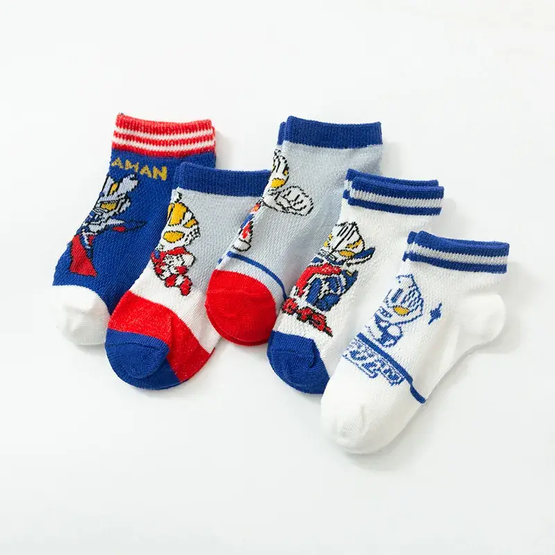 Summer Thin Kids Socks Mesh Cotton Breathable