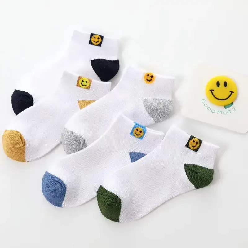 Summer Thin Kids Socks Mesh Cotton Breathable