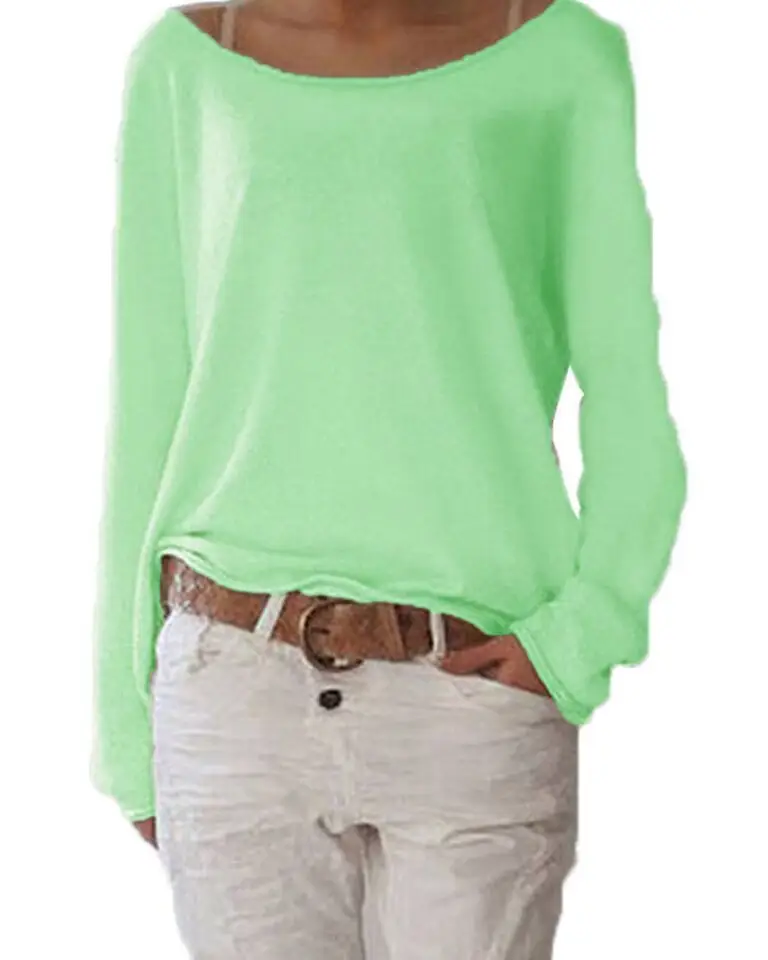 Women's Neon Green Knitted T-Shirt Base Shirt Set - Image 2