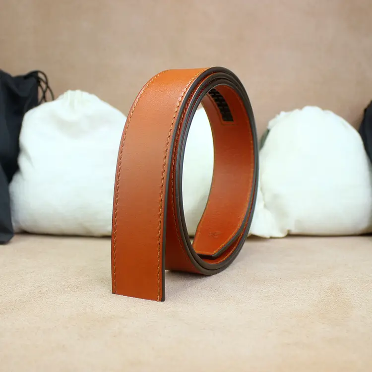 Men's Headless Leather Belt 35mm Automatic Buckle
