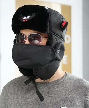 Winter Lei Feng Hat for Kids Men Cold Proof Warm