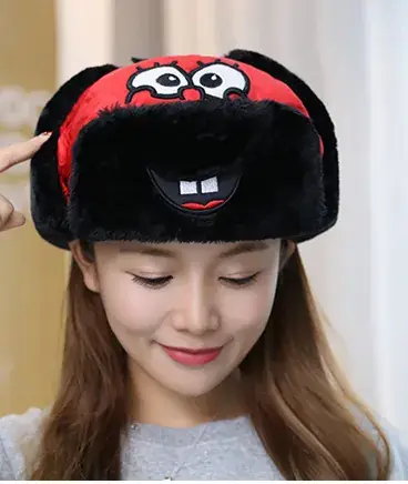 Winter Lei Feng Hat for Kids Men Cold Proof Warm