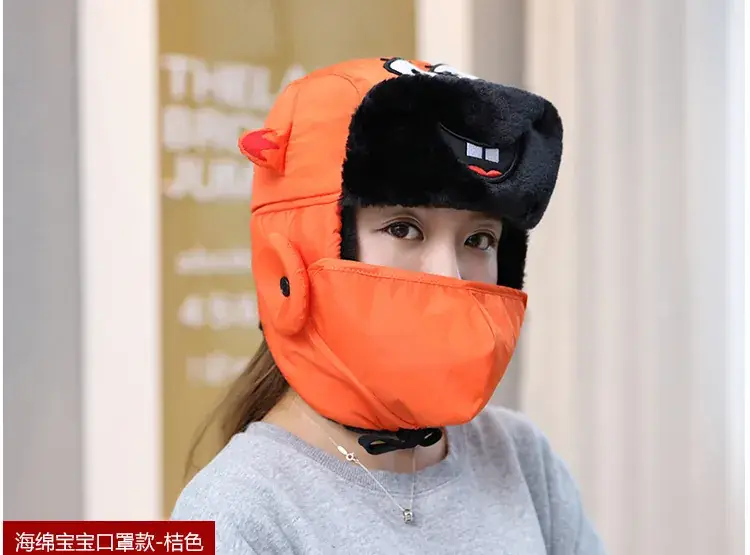 Winter Lei Feng Hat for Kids Men Cold Proof Warm