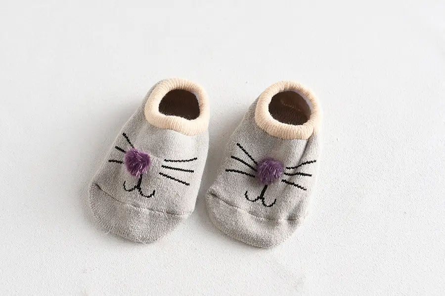 Baby Socks Blue Heart Soft Cotton Non Slip - Image 14