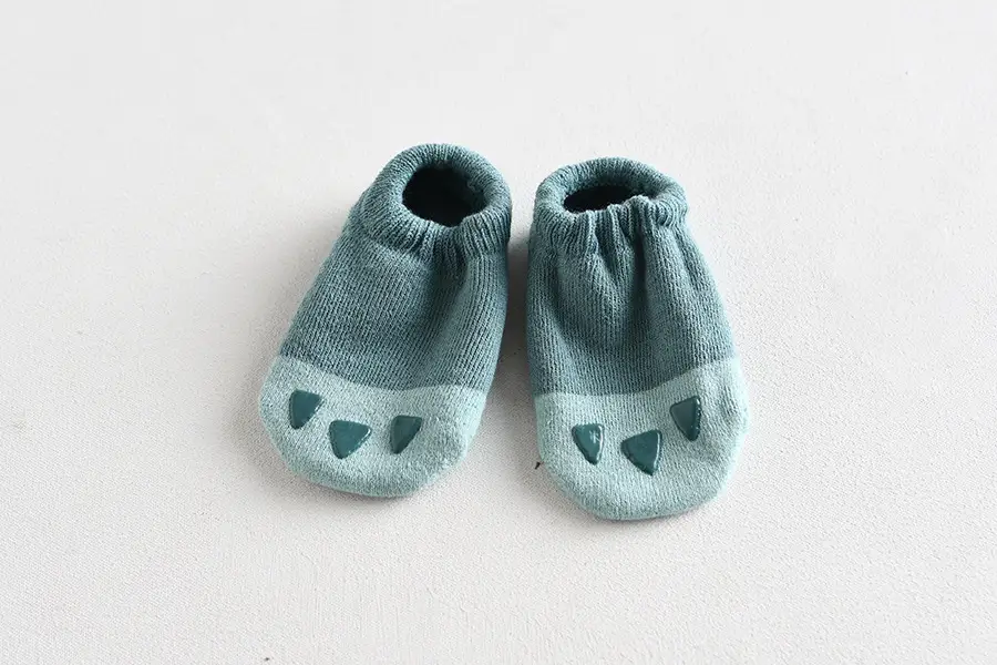 Baby Socks Blue Heart Soft Cotton Non Slip - Image 31